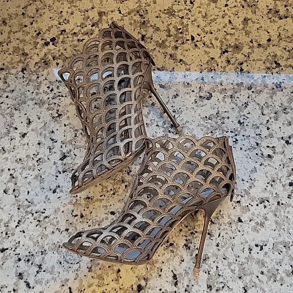Exquisite pair of Sergio Rossi heels sz 9 - Picture 5 of 15